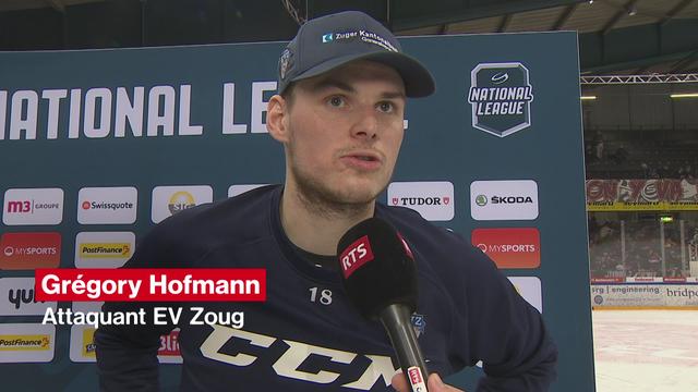 National League: "Genève a fait plus pendant 60 minutes ce soir" (Grégory Hofmann - Zoug)