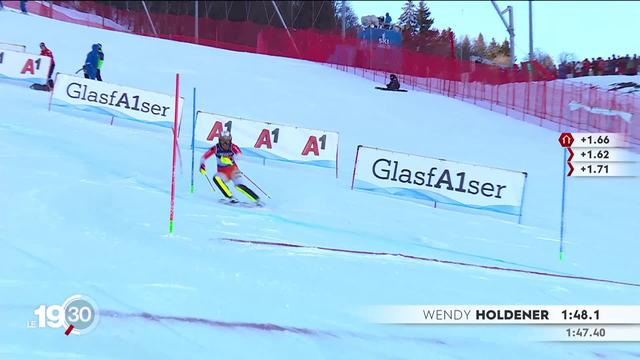 Première journée au championnats du monde de ski et première médaille suisse avec l’argent de Wendy Holdener en combiné.
