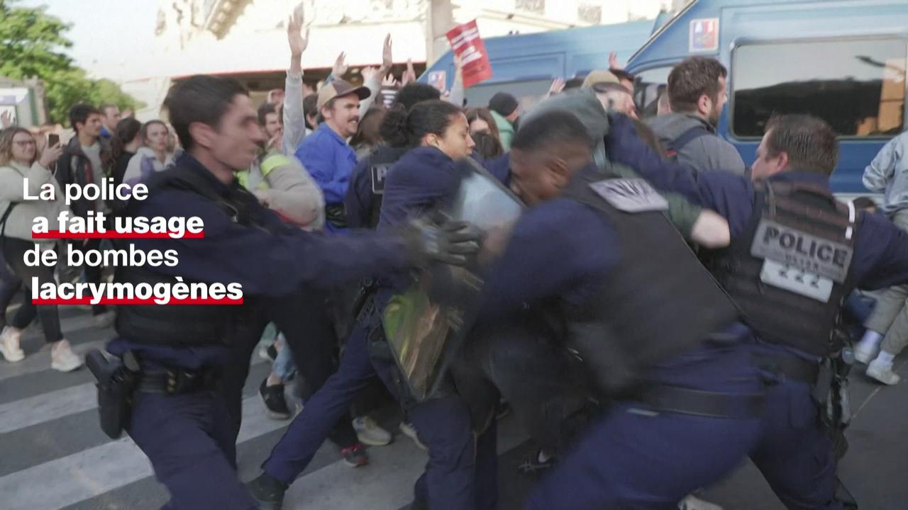 Des manifestants tentent de perturber l'AG de TotalEnergies