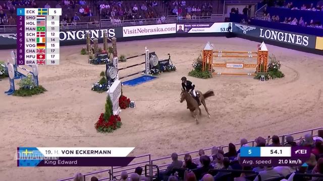 Hippsime, Omaha (USA): le numéro 1 mondial Von Eckermann (SUE) s'impose