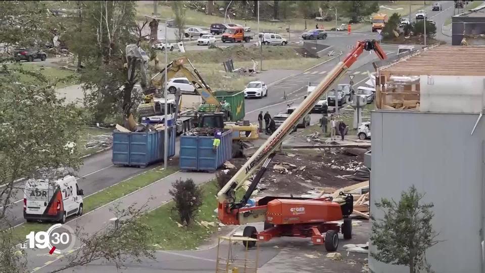 Endommagées voire détruites, les entreprises du Crêt-du-Locle sont totalement à l'arrêt.