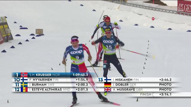 Planica (SLO), skiathlon messieurs: meilleur Suisse du jour Jonas Baumann termine 18e
