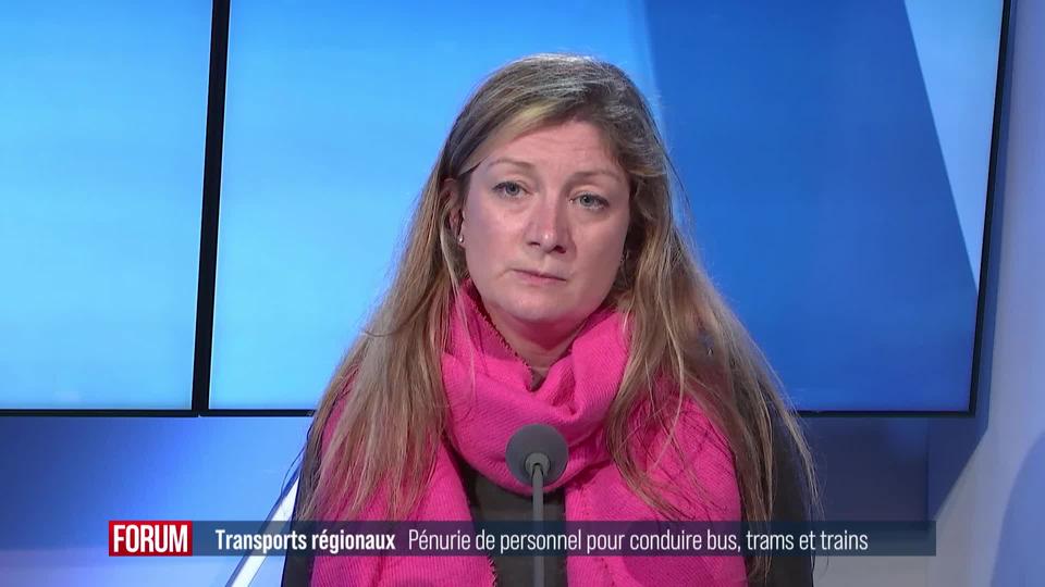 Emilie Durrer Stambolic s’exprime sur la situation de pénurie de personnel aux Transports publics genevois (TPG)