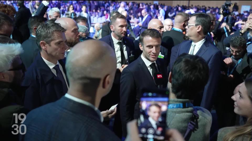 Le chef d'État français Emmanuel Macron s'est exprimé au micro de la RTS sur la coopération entre la France et la Suisse