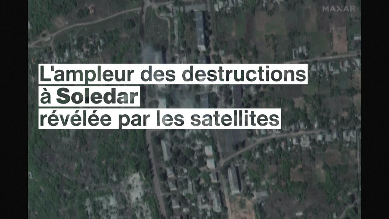 L'ampleur des destructions à Soledar révélée par les satellites