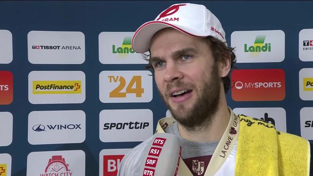 Hockey - National League, 40e journée, Bienne - Genève (2-3ap): Interview de Marc-Antoine Pouliot