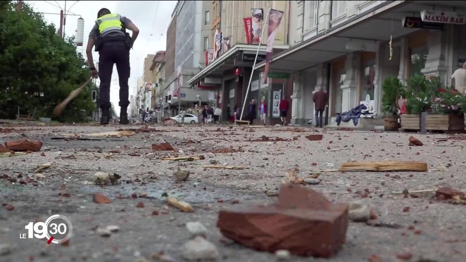 Après le passage de la tempête, les autorités de La Chaux-de-fonds appellent les habitants à la prudence.