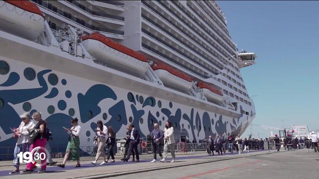 Inauguration du 2e navire de croisière de la compagnie suisse MSC qui fonctionne au Gaz naturel liquéfié