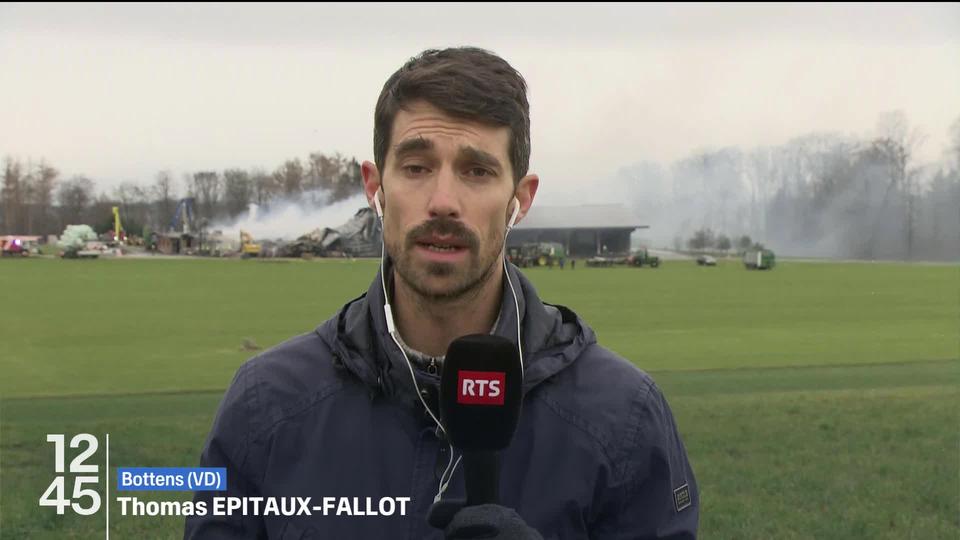 Un incendie ravage une ferme à Bottens (VD): les précisions de Thomas Epitaux-Fallot