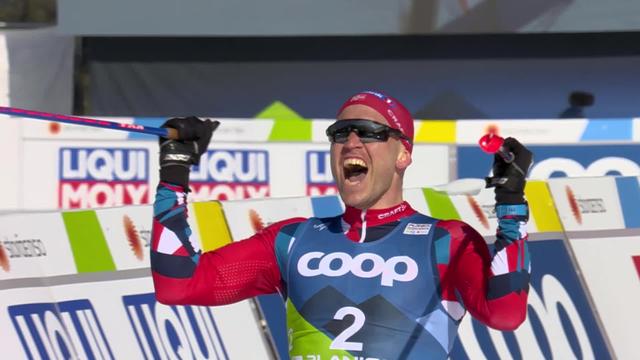 Planica (SLO), 50 km classique messieurs: victoire de Golberg (NOR) devant Klaebo (NOR) 2e et Poromaa (SUE) 3e