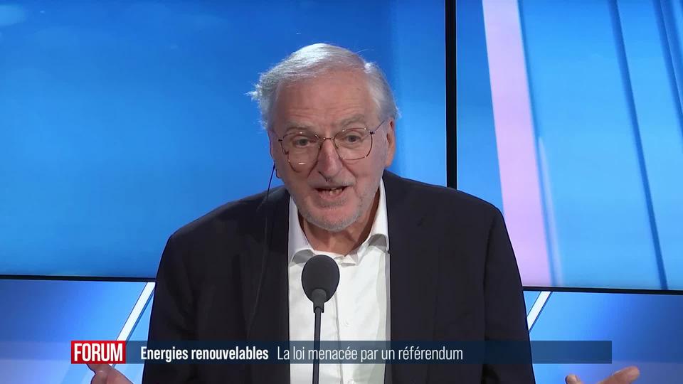 La grande réforme sur l'énergie menacée par un référendum: interview de Philippe Roch