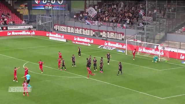 Football, Challenge League, 2e journée: Sion - Aarau (1-0), le résumé de la rencontre