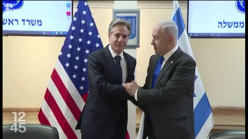 Le chef de la diplomatie américaine Antony Blinken en visite à Tel-Aviv pour afficher son soutien à Israël