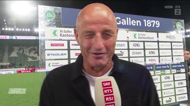 10e journée, Saint-Gall - Stade-Lausanne-Ouchy (4-0): la réaction de Peter Zeidler après la victoire saint-galloise