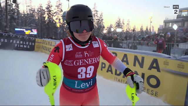 Levi (FIN), slalom dames, 2e manche: le passage de Nicole Good (SUI) en deuxième manche