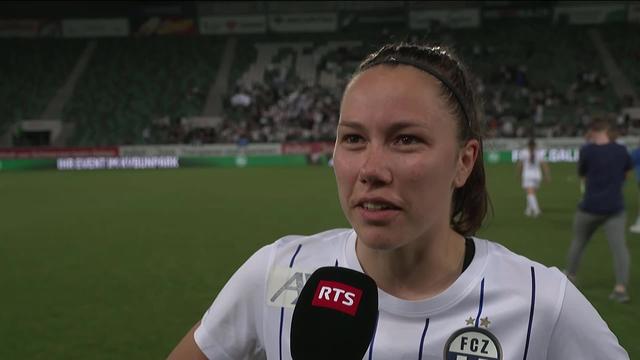 Finale, Servette FC Chênois - Zurich (0-3): interview de  Marion Rey après la rencontre