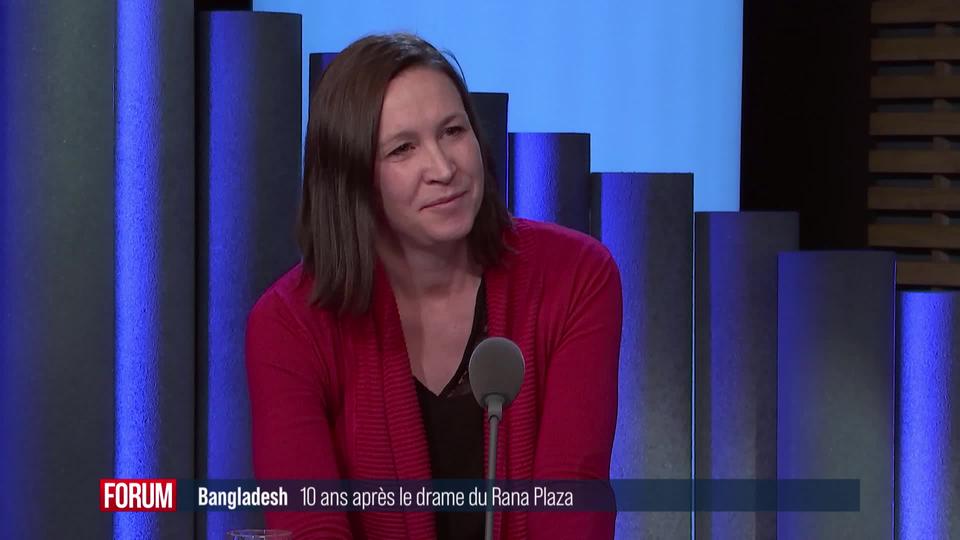 10 ans après le drame du Rana Plaza, les ONG réclament des règles pour l’industrie textile: interview de Géraldine Viret