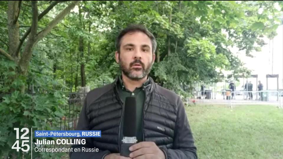 Julian Colling, correspondant de la RTS, revient sur les funérailles d'Evguéni Prigojine en direct de Saint-Pétersbourg