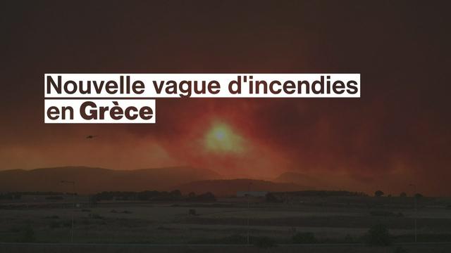 En Grèce, les incendies font rage