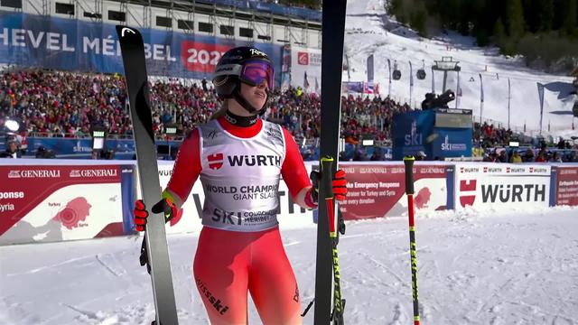 Méribel (FRA), géant dames, 2e manche: Lara Gut-Behrami (SUI) au départ