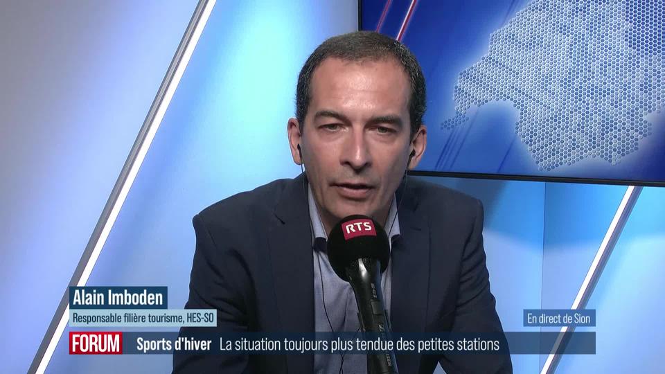 La difficulté des petites stations de sports d’hiver s’accroit en Suisse: interview d’Alain Imboden (vidéo)