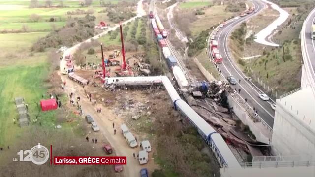 En Grèce, l'un des accidents ferroviaires les plus meurtriers en Europe des 25 dernières années a eu lieu mardi soir