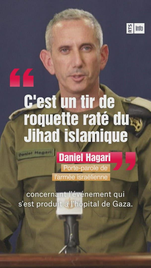 Porte-parole de l'armée israélienne accusant le Jihad islamique