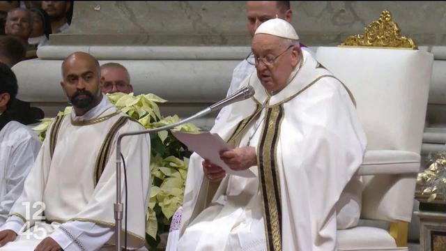 Le pape François dénonce "la situation humanitaire désespérée" à Gaza dans son message de Noël