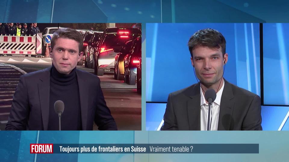 Toujours plus de frontaliers en Suisse: la situation est-elle tenable? Interview de Sylvain Weber