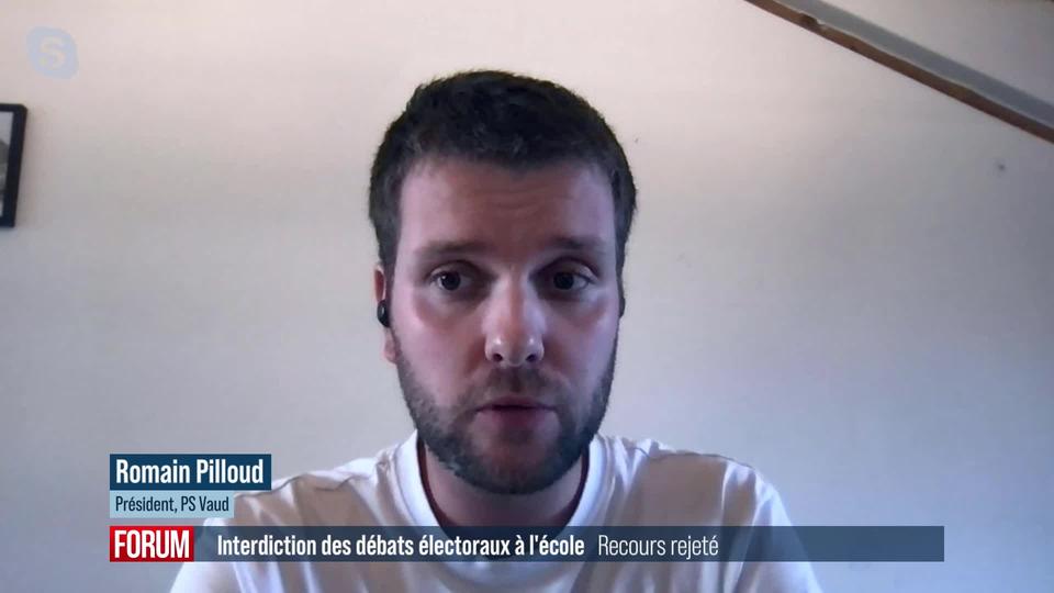 Quelle suite pour la question des débats scolaires dans le canton de Vaud? Interview de Romain Pilloud (vidéo)