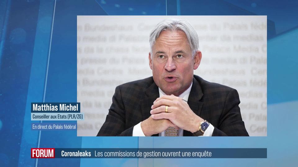 Enquête sur les "Coronaleaks": interview de Matthias Michel