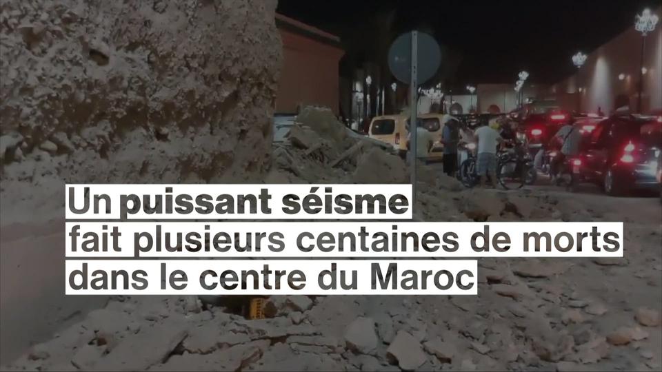 Les images des dégâts après le séisme au Maroc