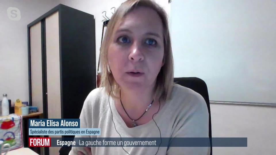 La gauche espagnole obtient l’appui des indépendantistes pour former un gouvernement: interview de Maria Elisa Alonso (vidéo)