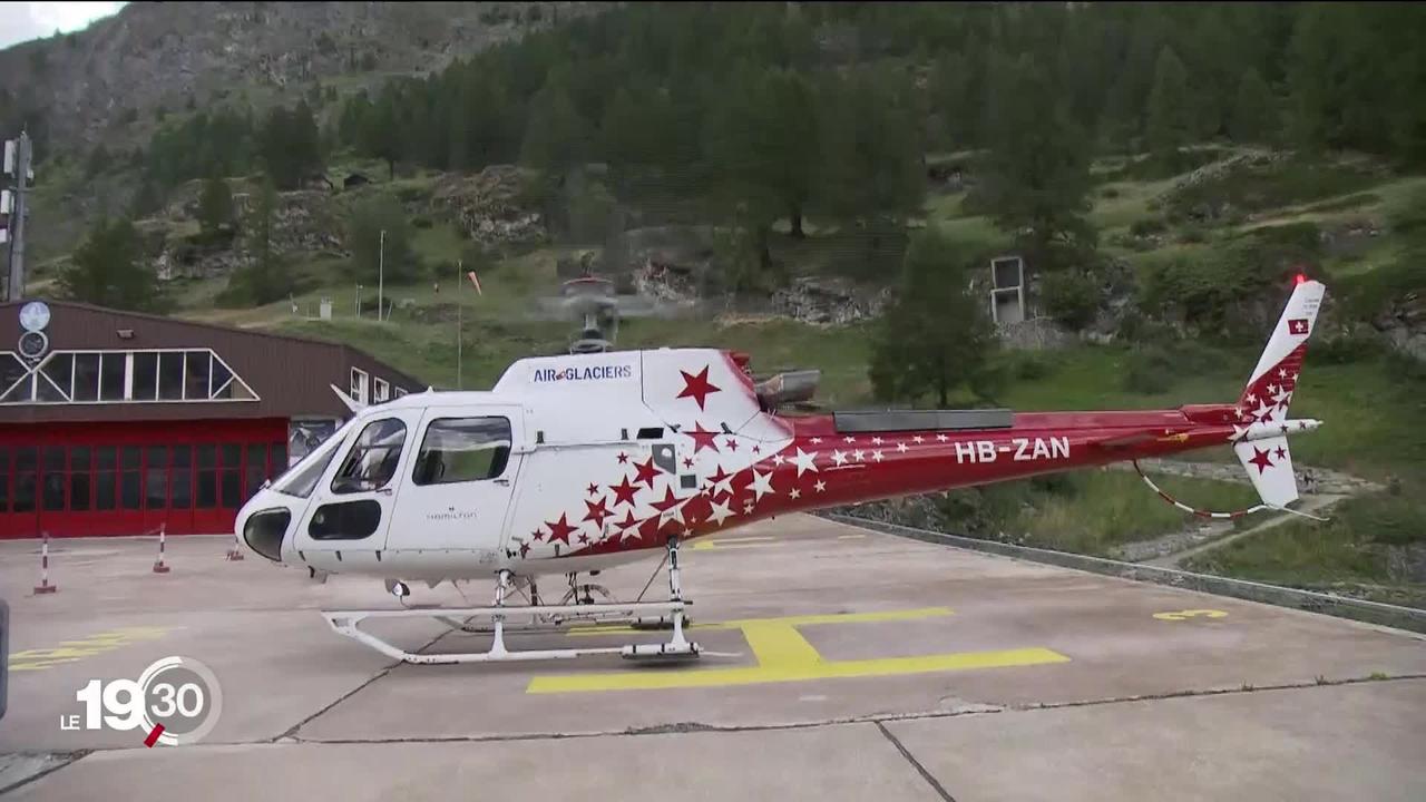 Alors que les interventions se poursuivent pour éteindre l'incendie dans le Haut-Valais, la présence de l'armée suisse a provoqué un début de polémique avec Air Zermatt