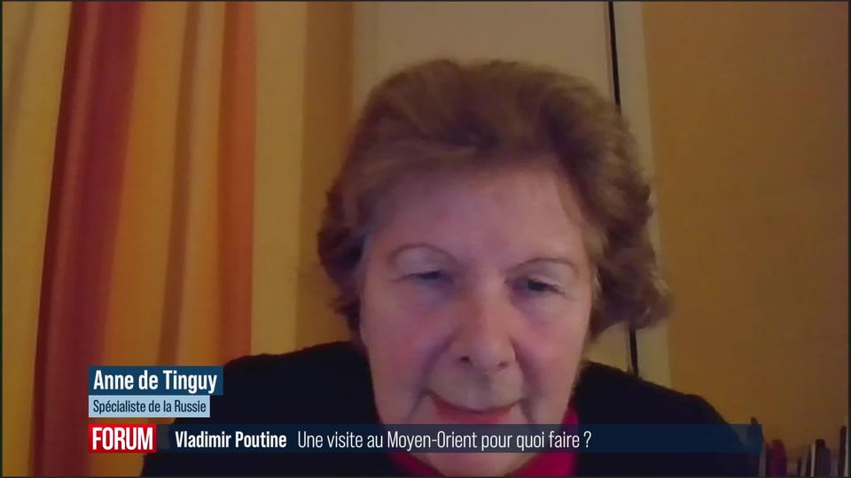 Pourquoi Vladimir Poutine s’est-il rendu au Moyen-Orient? Interview d’Anne de Tinguy (vidéo)