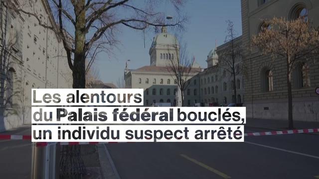 Les alentours du Palais fédéral bouclés par la police à Berne