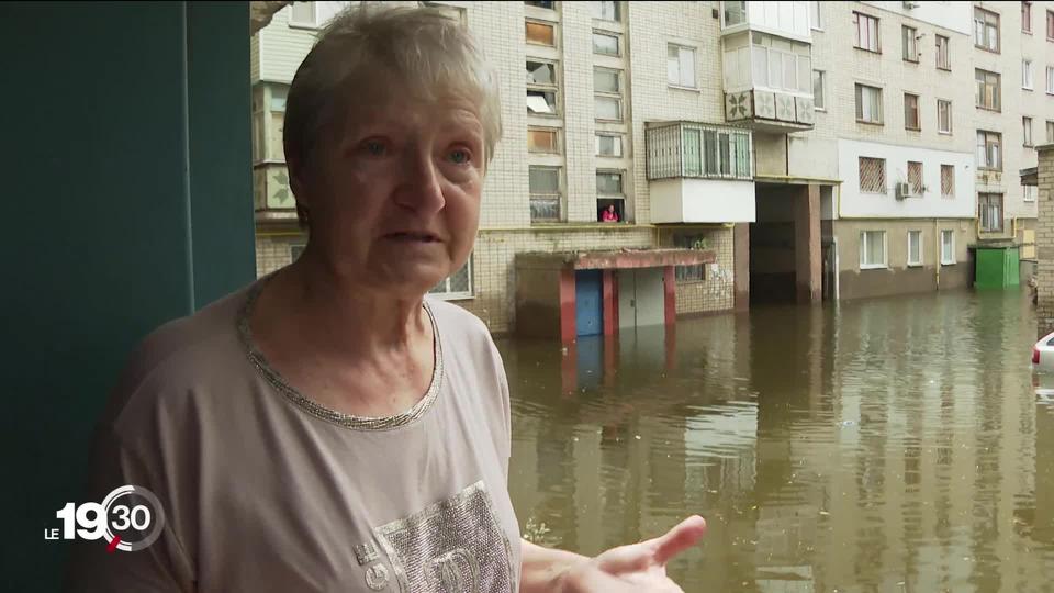 Dans la région de Kherson, inondée par la destruction du barrage, certains habitants refusent de partir