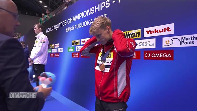 Natation, championnat du monde : la médaille de bronze de Roman Mityukov (SUI)