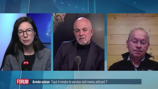 Le Service civil doit-il devenir moins attractif pour augmenter l’effectif de l’armée? Débat entre Céline Vara et Olivier Français (vidéo)