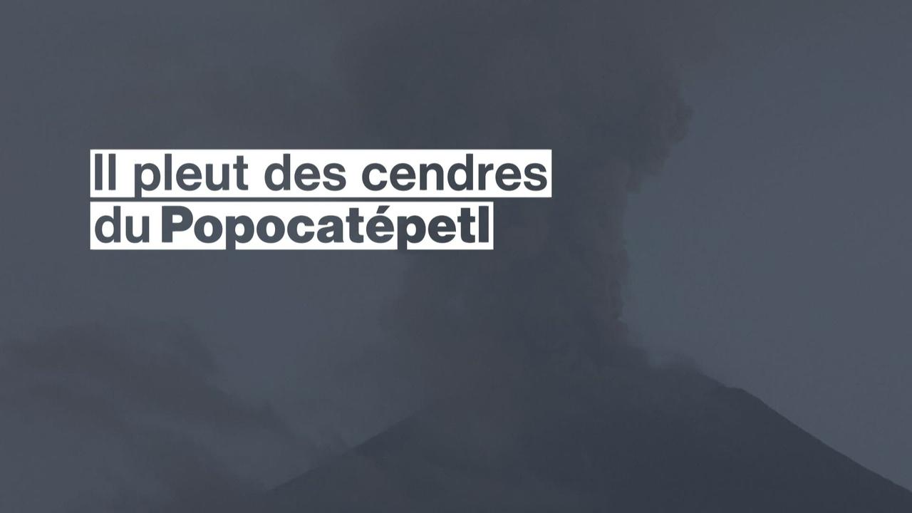 La pluie de cendres du volcan Popocatepetl