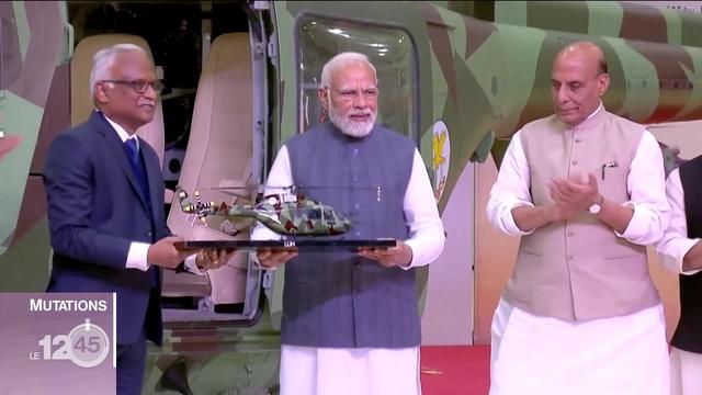 Portrait croisé du Premier ministre indien Narendra Modi et son principal opposant Rahul Gandhi.