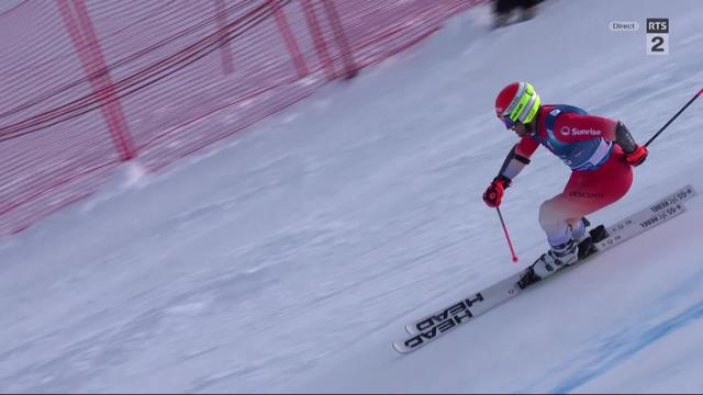 Sölden (AUT), slalom géant messieurs, 1re manche: Justin Murisier (SUI) se qualifie de justesse pour la 2e manche