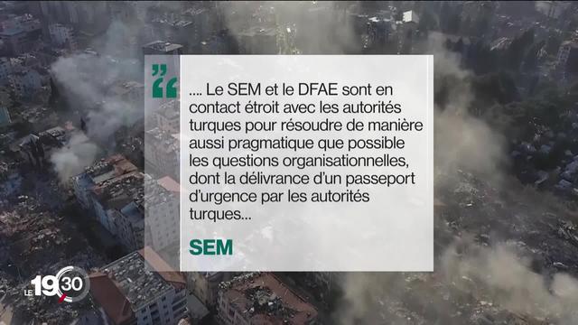 Un possible assouplissement des conditions d’accueil des victimes des séismes en Turquie et en Syrie ne fait pas l'unanimité en Suisse