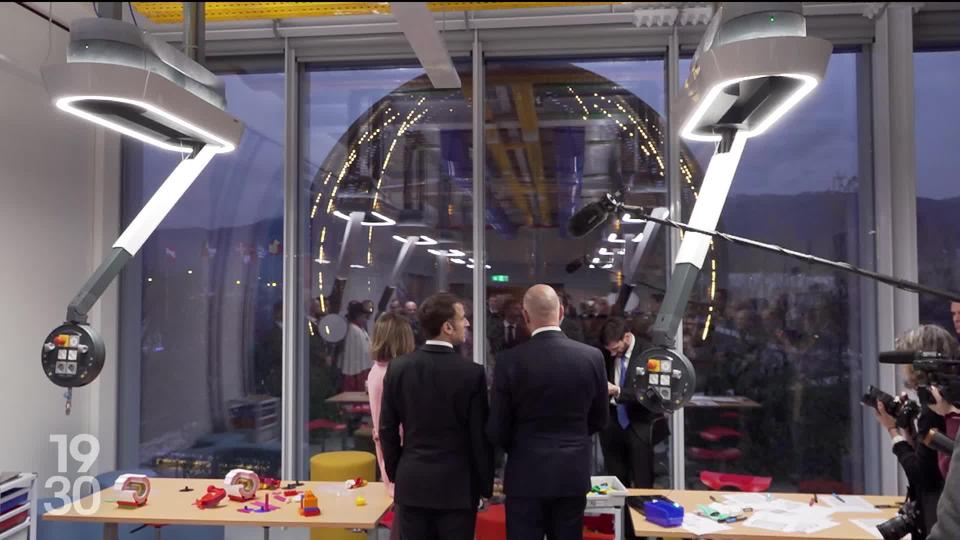 Arrivé à Genève, le président français Emmanuel Macron a visité les installations du CERN