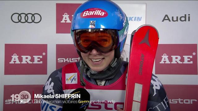 L'Américaine Mikaela Shiffrin entre un peu plus dans l'histoire du ski en égalant le record de victoires en Coupe du monde