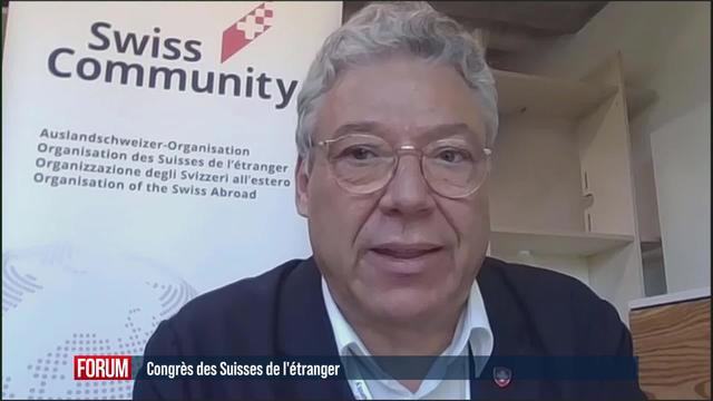 Réunis en congrès, les Suisses de l'étranger veulent davantage de poids politique: interview de Filippo Lombardi