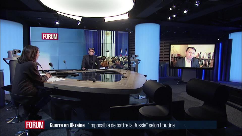 Analyse du discours de Vladimir Poutine sur le conflit en Ukraine: interview de Julien Théron