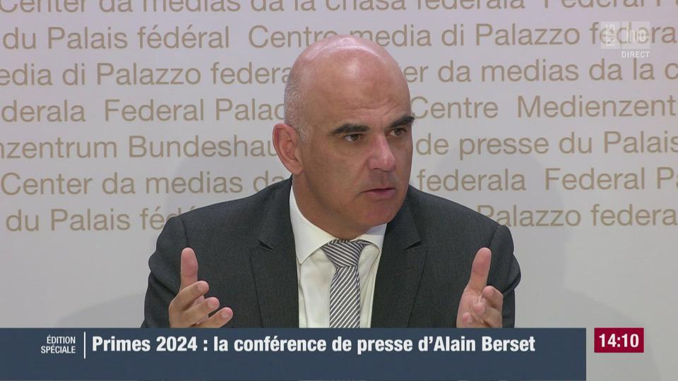 L'augmentation des prestations médicales, une cause de la hausse des primes explique Alain Berset