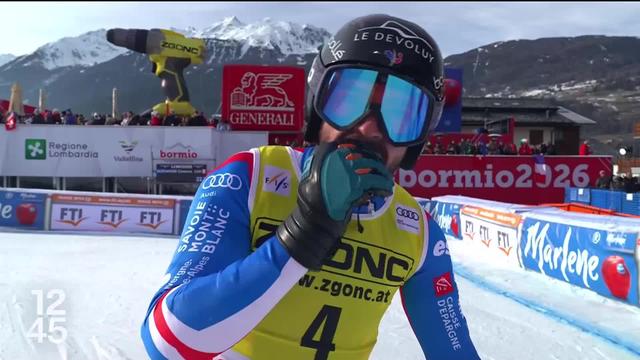Ski alpin: Marco Odermatt termine à la 2e place à Bormio, derrière le Français Cyprien Sarrasin