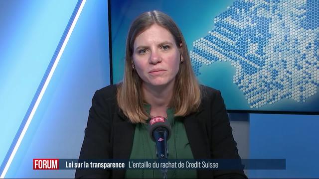 L’exception Credit suisse inquiète le préposé fédéral à la transparence: interview de Florence Henguely